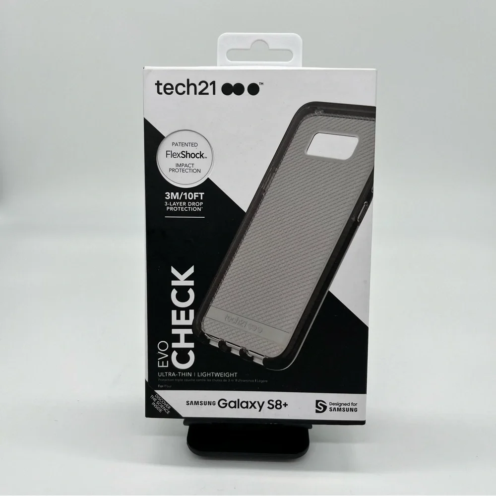 Tech21 Samsung Galaxy S8+ Plus Case Protector Black Ultra Thin Lightweight - Picture 1 of 2